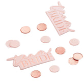Ginger Ray "Team Bride" Rose Gold Confetti